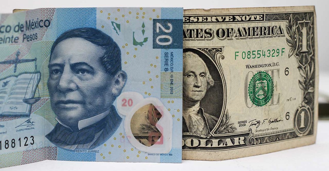 Peso avanza; dólar cotiza en 22.32 unidades