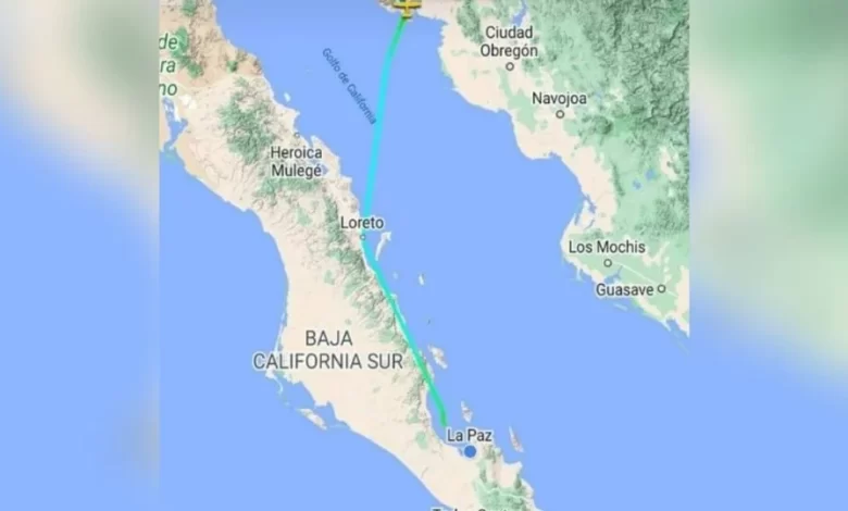 Se extravía avioneta en Mar de Cortés; despegó de Guaymas hacia BCS