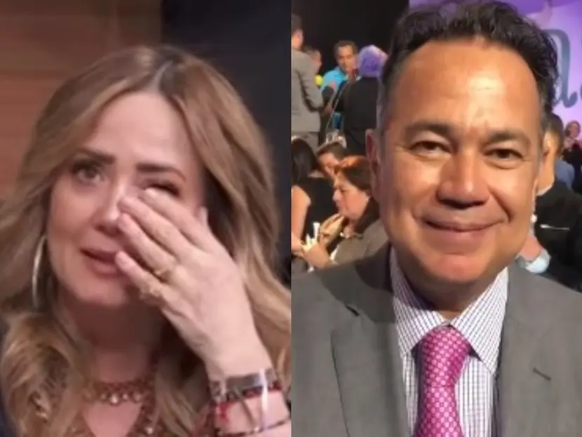 Andrea Legarreta llora al recordar a Nicandro Díaz; «el único que me dio la oportunidad»